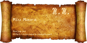 Miu Maura névjegykártya